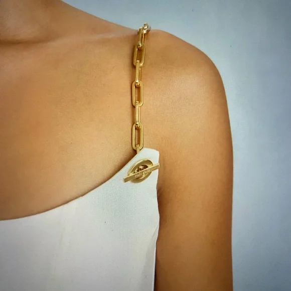 Cult Gaia Cream Midi Sundress Spaghetti Strap - Picture 2 of 7